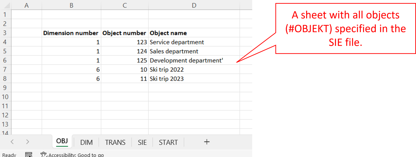 SIE4 to Excel converter