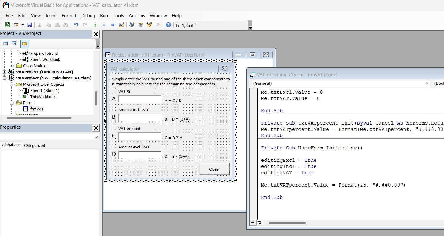 Advanced VAT calculator (VBA powered)